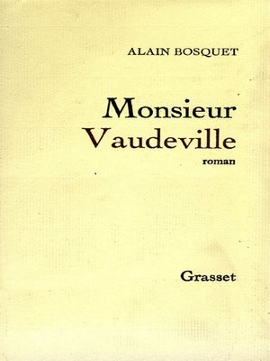 cover image of Monsieur Vaudeville